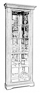 Шкаф с витриной (угловой, правый) ГМ 5915Е