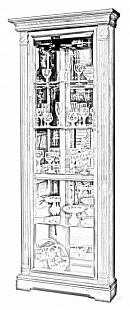 Шкаф с витриной (угловой, левый) ГМ 5915-01