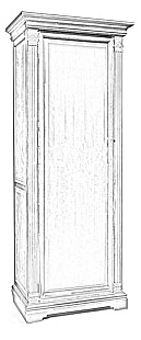 Шкаф для одежды (левый) ГМ 5921-01