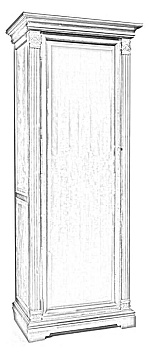 Шкаф для одежды (левый) ГМ 5921-01