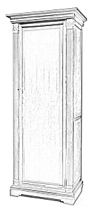 Шкаф для одежды (правый) ГМ 5921