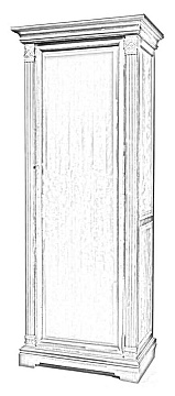 Шкаф для одежды (правый) ГМ 5921